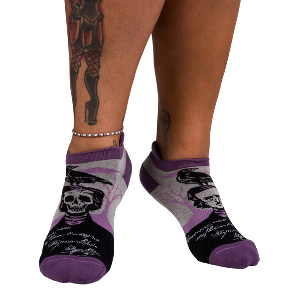 The Raven Poe Ankle Socks worn