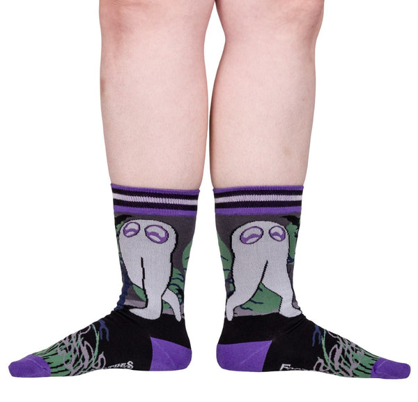 Cute Fresno Nightcrawler Crew Socks worn