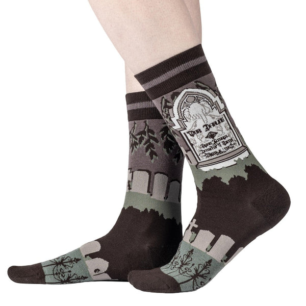 Rest in Peace Crew Socks model left