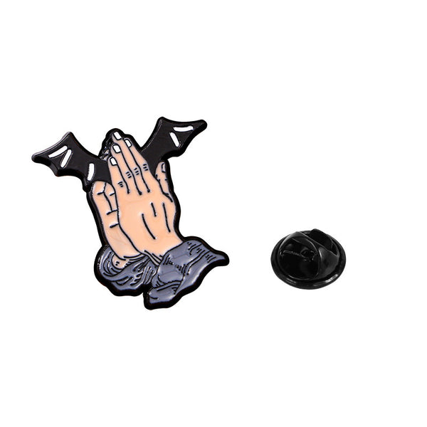 Praying Hands Bat Pin