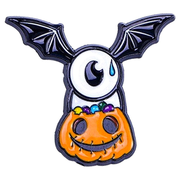 Cyclops Bat Pumpkin enamel pin — Spooky Stitchcrafts
