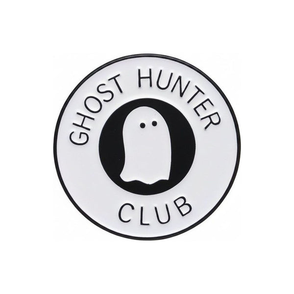 Ghost Hunter Club enamel pin — Spooky Stitchcrafts
