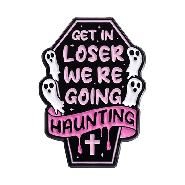 Get In Coffin enamel pin — Spooky Stitchcrafts