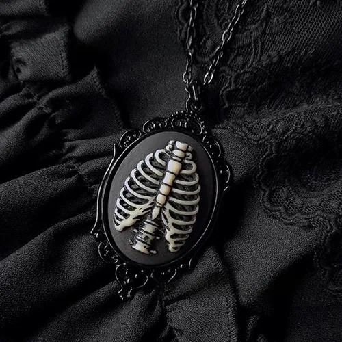 Ribcage & Rose Necklace