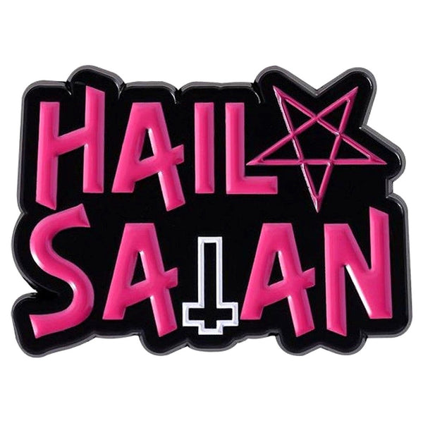 Hail Satan enamel pin — Spooky Stitchcrafts