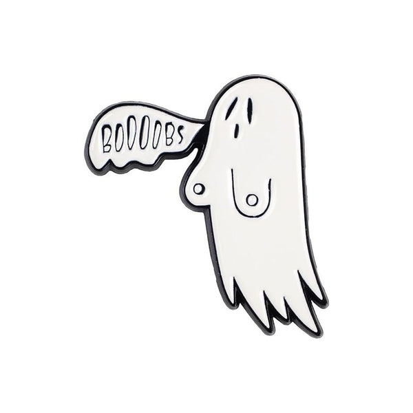 Booobs Ghost Enamel Pin