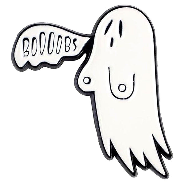 Booobs enamel pin — Spooky Stitchcrafts