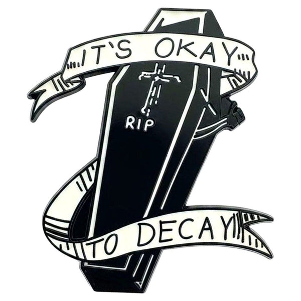 Decay Coffin enamel pin — Spooky Stitchcrafts