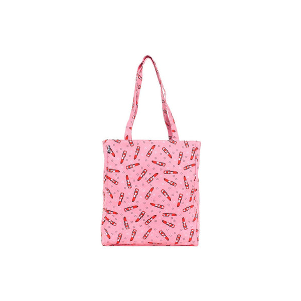 Pretty in Pink Lipstick Heart Tote Bag
