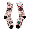 Tattooed Lady Crew Socks flat lay left