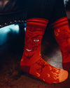 Vintage Devil Crew Socks detail right