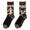 Death's Head Hawkmoth Crew Socks flat lay, left
