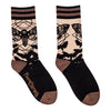 Death's Head Hawkmoth Crew Socks flat lay, right
