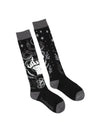 Serpentine Witch Knee High Socks flat lay three-quarter