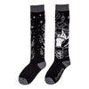 Serpentine Witch Knee High Socks flat lay, left