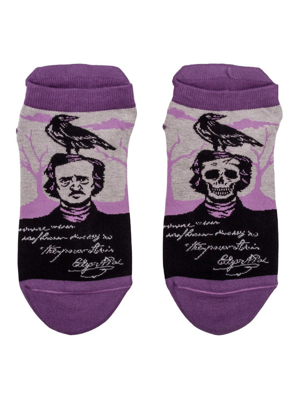 The Raven Poe Ankle Socks flat-lay