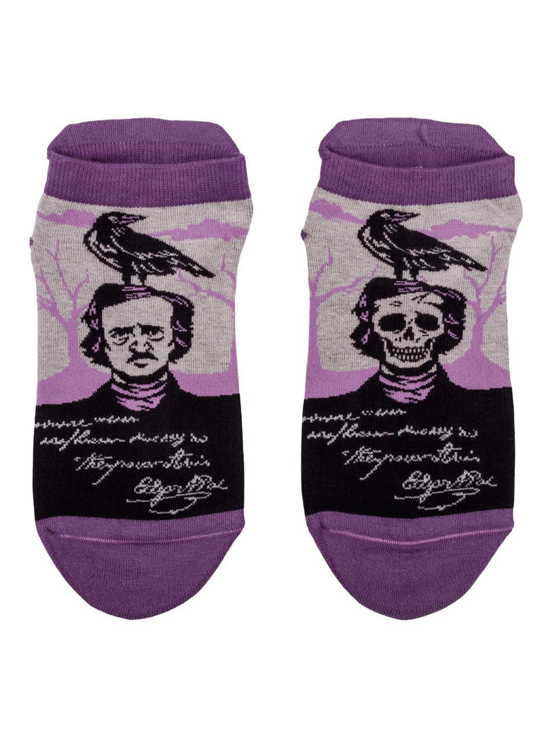 The Raven Poe Ankle Socks flat-lay