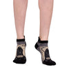 Death Tarot Card Ankle Socks worn on model, front view 3