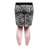 Gray Leopard Print Retro Pencil Skirt