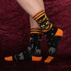 Vintage Black Cat Crew Socks model 2