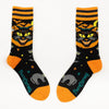 Vintage Black Cat Crew Socks flat lay 2