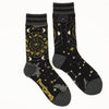 Astrology Crew Socks flat lay