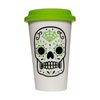 Blue Sugar Skull Porcelain Tumbler