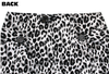 Gray Leopard Print Retro Pencil Skirt