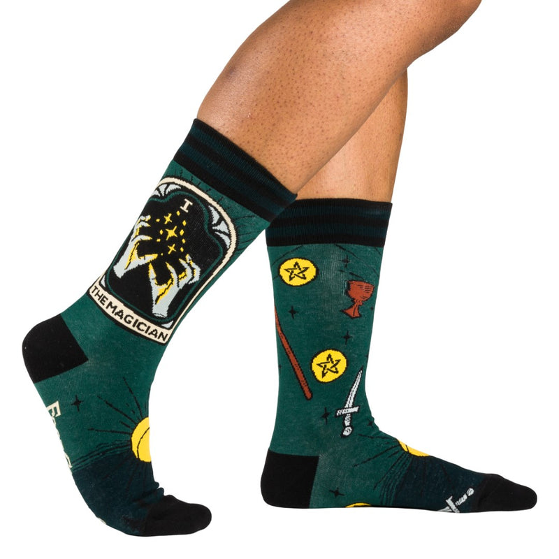 The Magician Tarot Nouveau Crew Socks worn