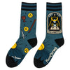 The High Priestess Tarot Nouveau Crew Socks flat lay