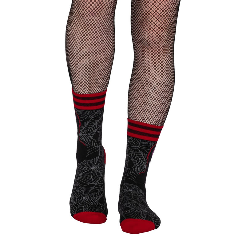 Elvira Mistress of the Dark Crew Socks worn