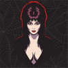Elvira Mistress of the Dark Crew Socks artwork