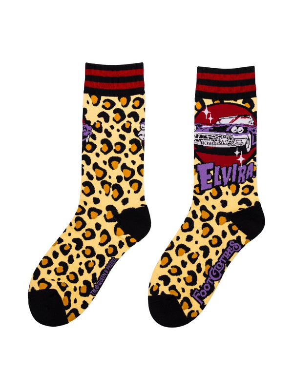 Elvira Macabre Mobile Crew Socks flat-lay