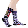 Elvira Classy Chassis Crew Socks worn on model, right view