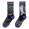 Cute Fresno Nightcrawler Crew Socks flat lay left
