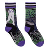 Cute Fresno Nightcrawler Crew Socks flat lay right