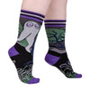 Cute Fresno Nightcrawler Crew Socks worn on model, right view 3