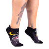 Cute Mothman Ankle Socks worn on model, right view