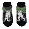 Cute Fresno Nightcrawler Ankle Socks flat lay front