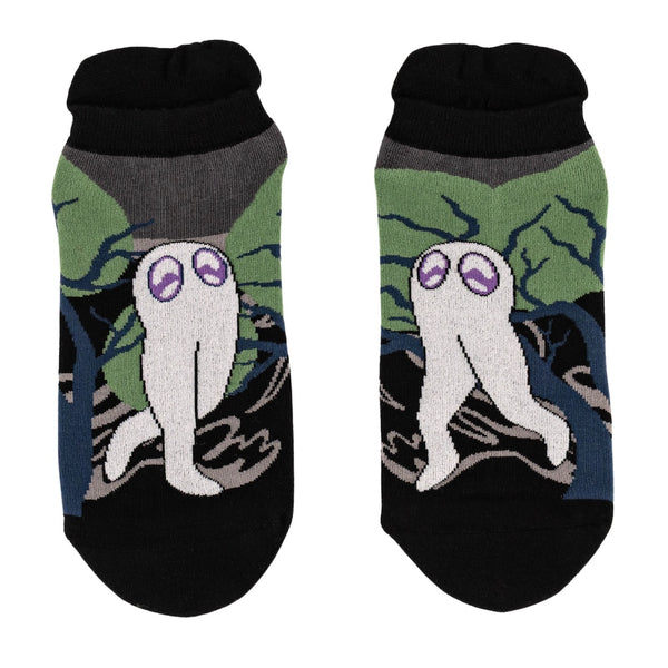 Cute Fresno Nightcrawler Ankle Socks flat lay front