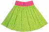Lime Green Polka Dot Swing Skirt, alternate view