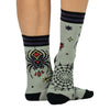 Widow's Web Crew Socks worn