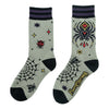 Widow's Web Crew Socks flat lay