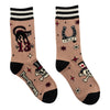 Superstitious Ink Crew Socks flat lay right