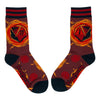 Dice of Destiny Crew Socks flat lay outer