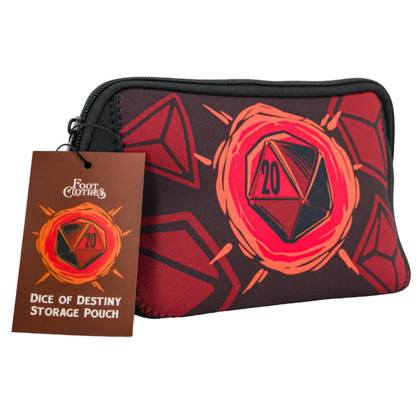 Dice of Destiny Neoprene Zip Pouch closed