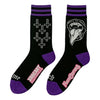 Bite Me Bitch Crew Socks flat lay, left