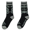 At Rest Coffin Plaque Crew Socks flat lay left 2