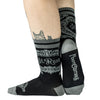 At Rest Coffin Plaque Crew Socks model back
