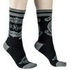 At Rest Coffin Plaque Crew Socks model right 2